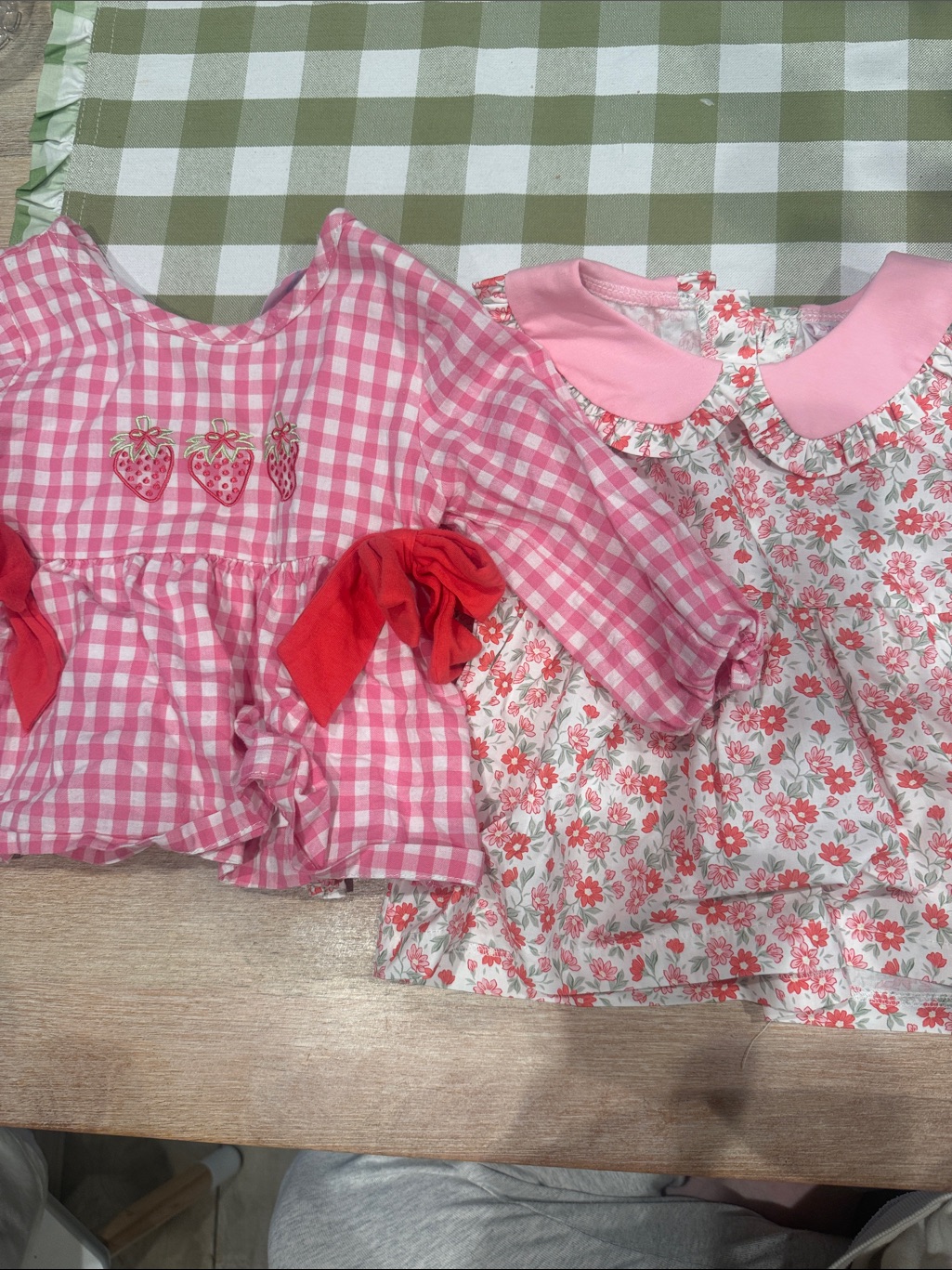 Stitchy Fish Pink Gingham Strawberry Tunic Top  Brand